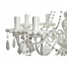 Suspension DKD Home Decor Blanc Métal Sapin Plastique 40 W Romantique Décapé 220 V 65 x 65 x 53 cm