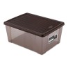 Boîte avec Couvercle Stefanplast 30850 29 x 17 x 39 cm Plastique Chocolat 15 L