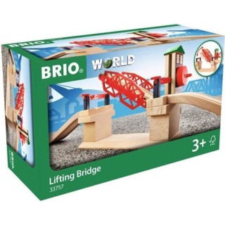 Brio World Pont Basculant - Accessoire pour circuit de train en bois -