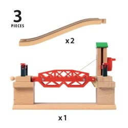 Brio World Pont Basculant - Accessoire pour circuit de train en bois - Ravensburger - Mixte des 3 ans - 33757