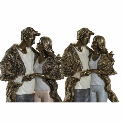 Figurine Décorative DKD Home Decor Cuivre Couple 11,5 x 8,5 x 26 cm (2 Unités)