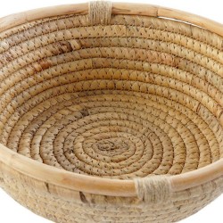 Centre de Table DKD Home Decor Marron Naturel Tropical 25 x 25 x 8 cm