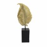 Figurine Décorative DKD Home Decor Noir Doré Feuille d'une plante 13,5 x 7 x 36 cm