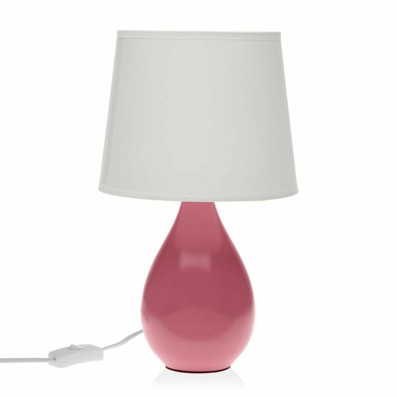 Lampe de bureau Versa Roxanne Rose Céramique (20 x 35 x 20 cm)