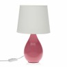 Lampe de bureau Versa Roxanne Rose Céramique (20 x 35 x 20 cm)