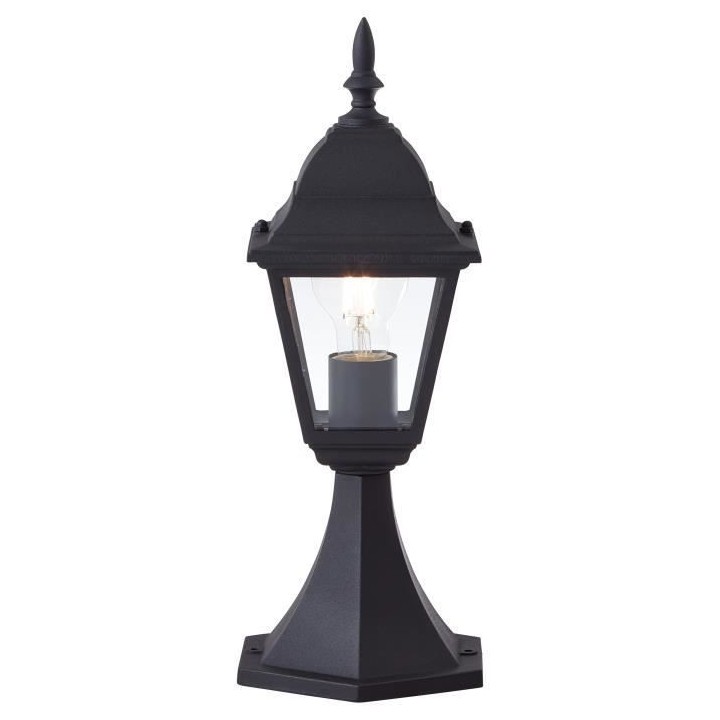 BRILLIANT - NEWPORT Borne extérieure - coloris noir - métal/verre E2