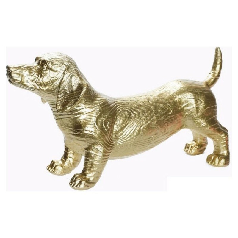 Figurine Décorative DKD Home Decor 38 x 12,4 x 19,9 cm Doré Chien