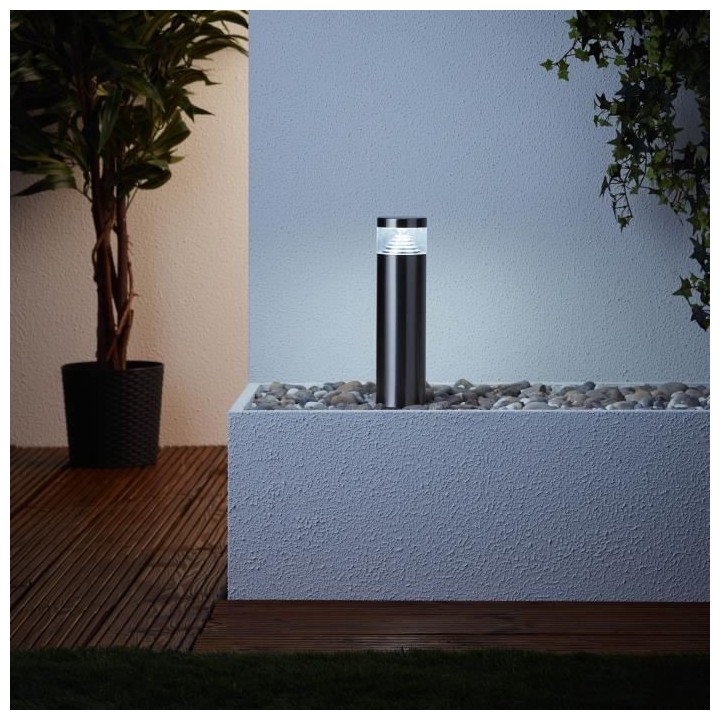 BRILLIANT - AVON Borne extérieure - coloris acier - acier special/pla