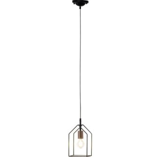BRILLANT Suspension Home - Métal - E27 1x60W - Noir et cuivre