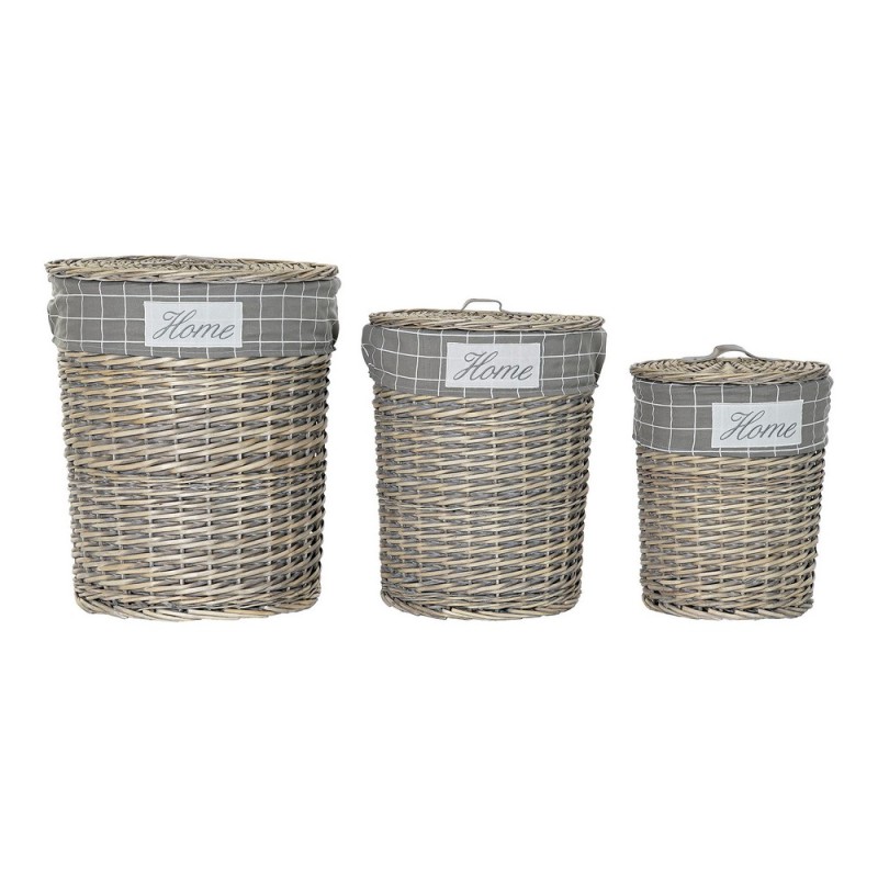 Panier à linge DKD Home Decor (3 pcs)