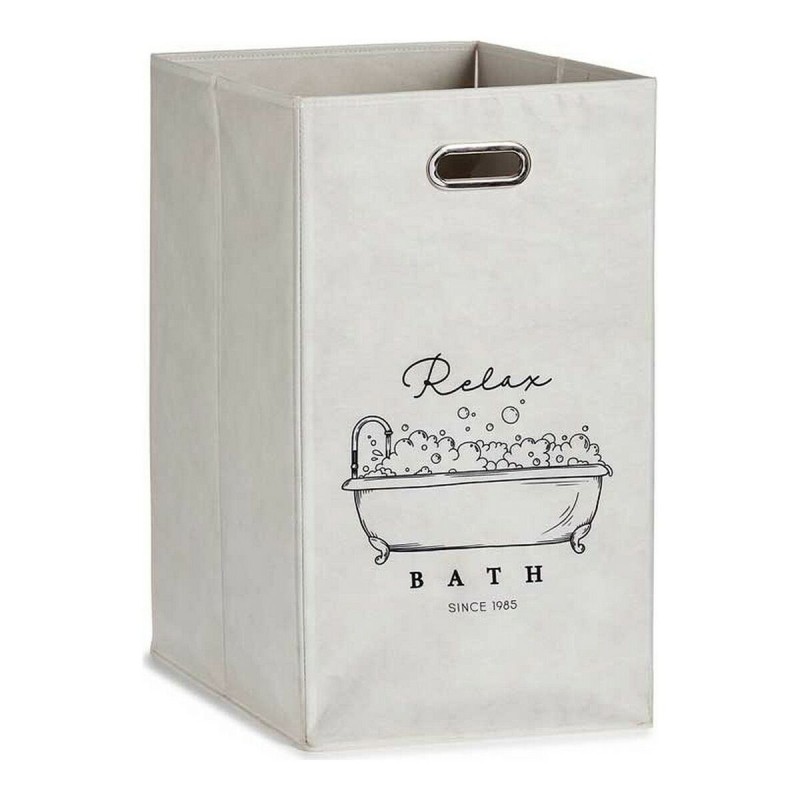 Panier Relax Bath Pliable Blanc Carton 60 L 35 x 57 x 35 cm