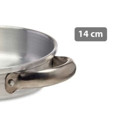 Poêle creuse avec anses Ø 15 cm Argenté Aluminium