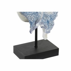 Figurine Décorative DKD Home Decor 8424001712205 Champagne Bleu Buda Oriental 14 x 11 x 41 cm