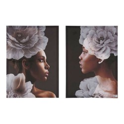 Cadre Femme Fleurs (2 pcs)...