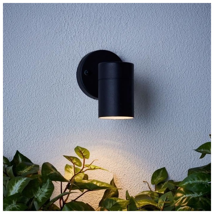 BRILLIANT - TRAVER Applique extérieure - coloris noir - métal/verre