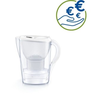 Carafe filtrante Marella blanche BRITA - 1 filtre MAXTRA+ inclus