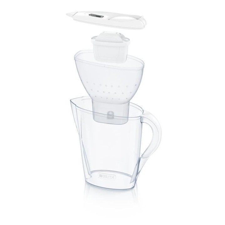 Carafe filtrante Marella blanche BRITA - 1 filtre MAXTRA+ inclus