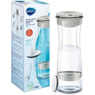 BRITA 1031311 - Bouteille filtrante gris pastel - 1 filtre MicroDisc i