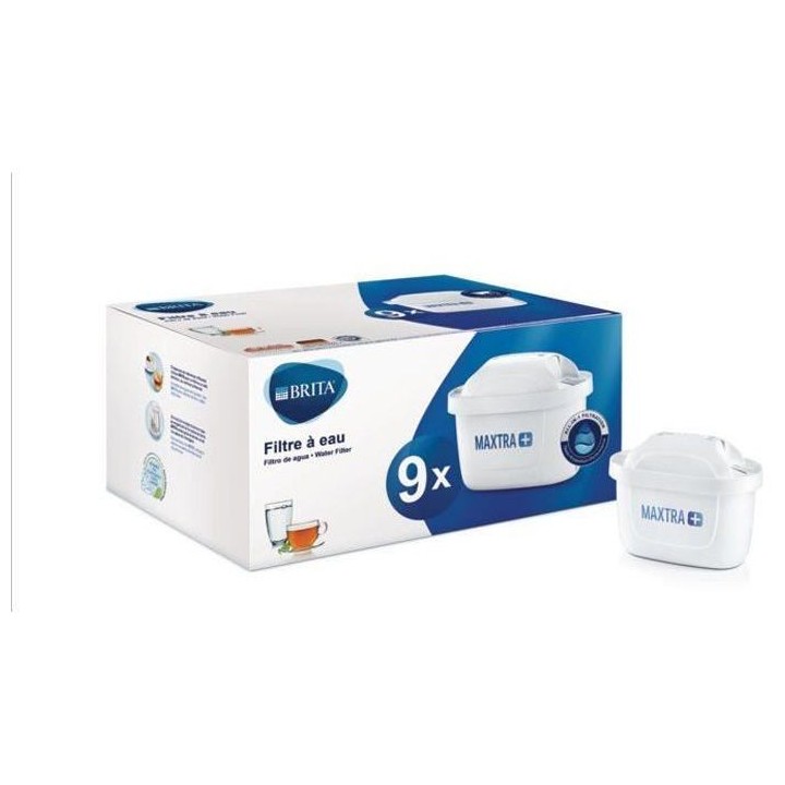 BRITA Pack de 9 cartouches MAXTRA+ pour carafes filtrantes