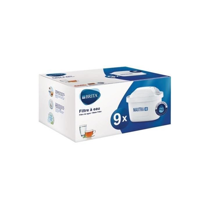 BRITA Pack de 9 cartouches MAXTRA+ pour carafes filtrantes