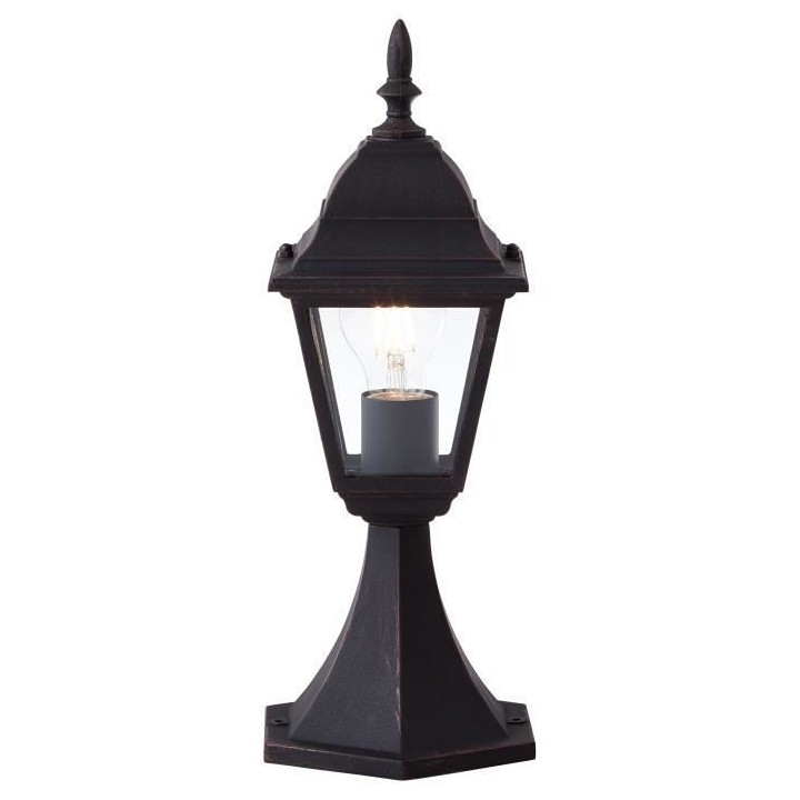 BRILLIANT - NEWPORT Borne extérieure - coloris rouille - métal/verre