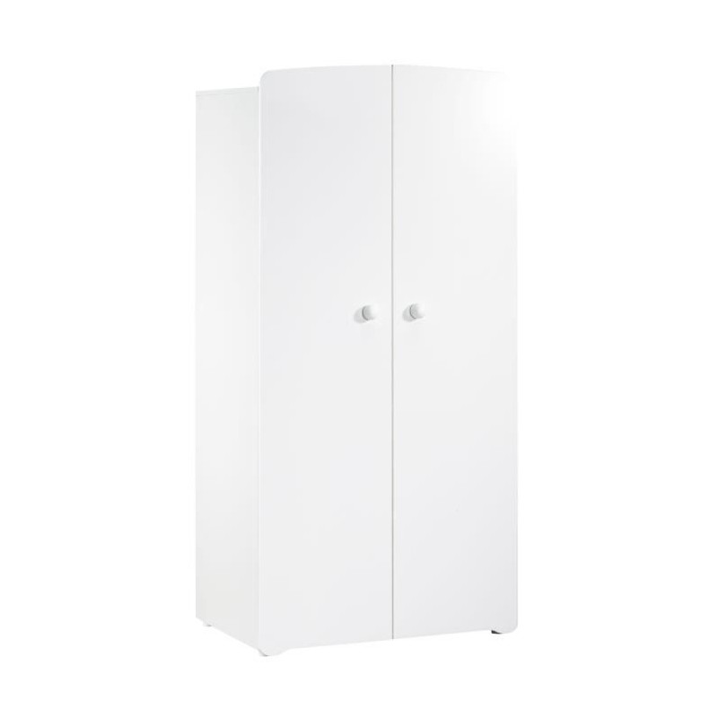 BABY PRICE New Basic Armoire Chambre bébé 2 Portes