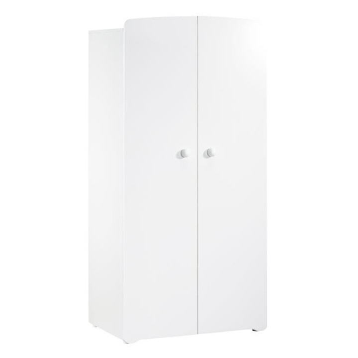 BABY PRICE New Basic Armoire Chambre bébé 2 Portes