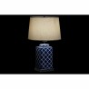 Lampe de bureau DKD Home Decor 35 x 35 x 57 cm Porcelaine Bleu Blanc 220 V 60 W