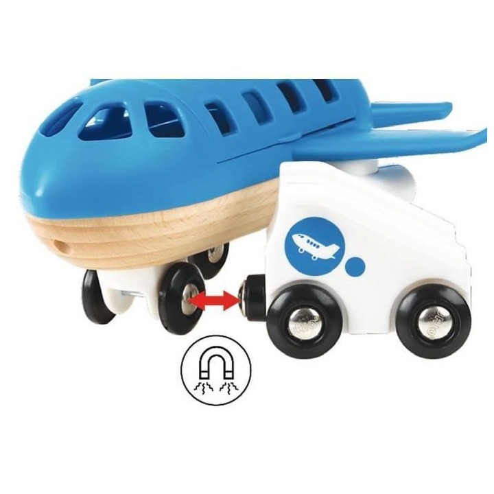 Brio World Avion de Voyageurs - Accessoire pour circuit de train en bo