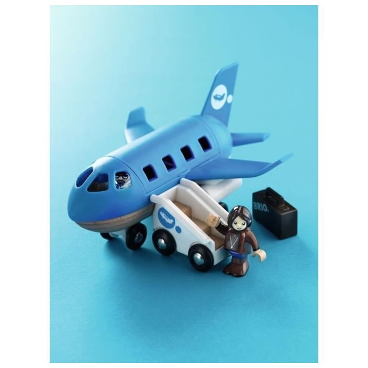 Brio World Avion de Voyageurs - Accessoire pour circuit de train en bo