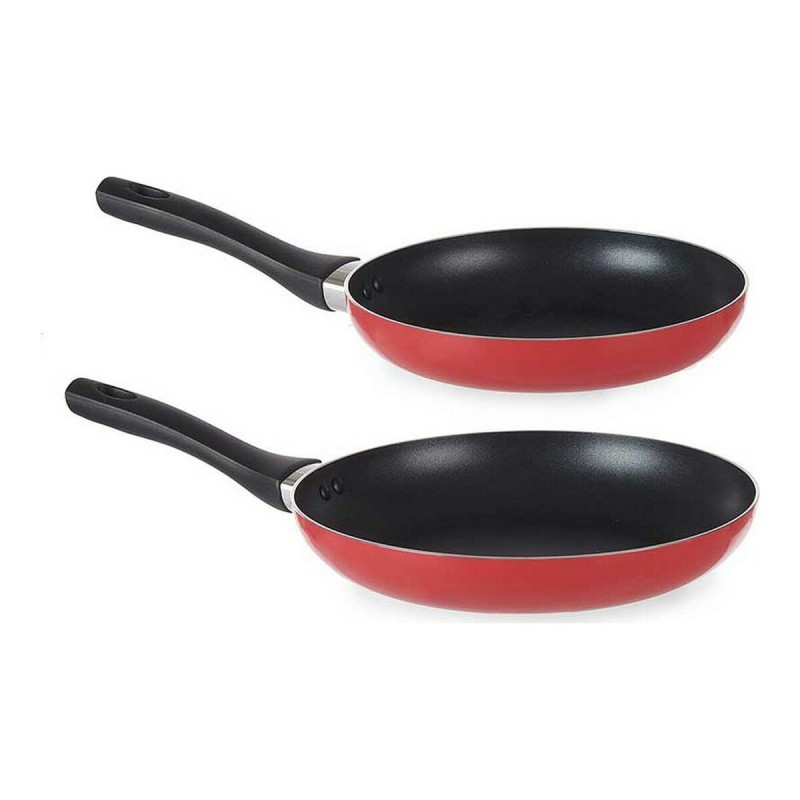 Ensemble de poêle Rouge Aluminium (2 pcs)