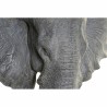 Figurine Décorative DKD Home Decor Eléphant Noir Gris Métal Résine (40 x 28 x 56 cm)