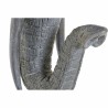 Figurine Décorative DKD Home Decor Eléphant Noir Gris Métal Résine (40 x 28 x 56 cm)