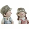 Figurine Décorative DKD Home Decor 24 x 35 x 36 cm Bleu Rose Enfants (2 Unités)