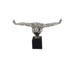 Figurine Décorative DKD Home Decor 38 x 15 x 26 cm Argenté Doré Homme (2 Unités)