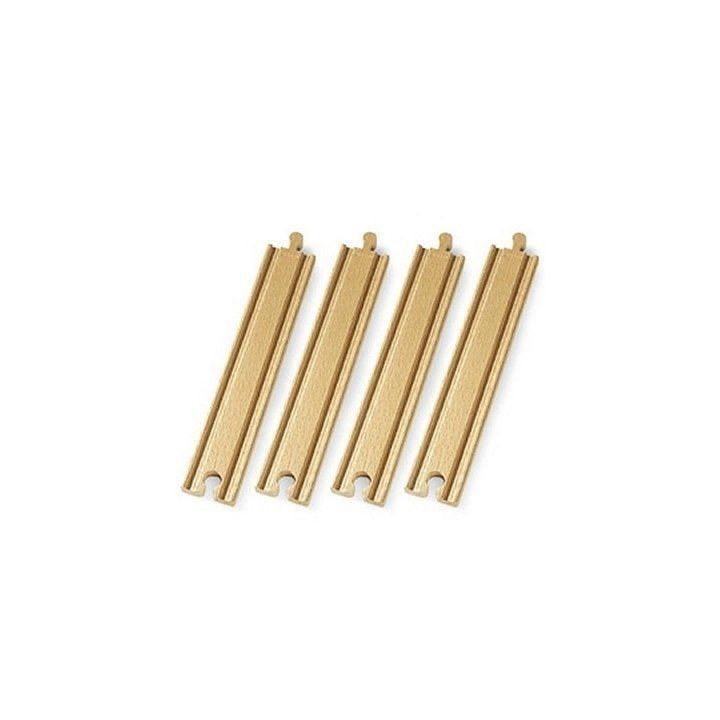 Brio World Rails Droits Longs - 216 Mm - Accessoire pour circuit de tr