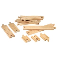 Brio World Coffret Evolution Débutants -11 Rails - Accessoire pour circuit de train en bois - Ravensburger - Mixte des 3 ans -