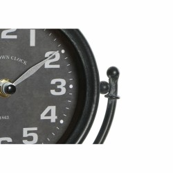 Horloge de table DKD Home Decor Noir Verre Fer 16 x 7,5 x 21 cm