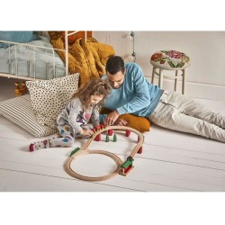 Brio Circuit Tradition Deluxe - Coffret 25 pieces - Circuit de train en bois - Ravensburger - Mixte des 2 ans - 33424