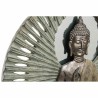 Décoration murale DKD Home Decor Miroir Beige Buda Résine Cuivré Clair (59 x 5 x 59 cm)