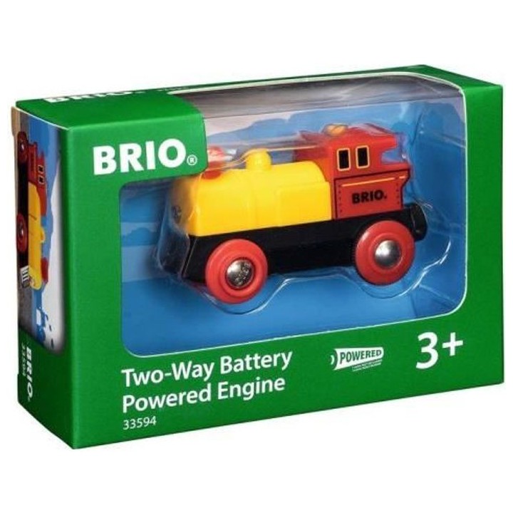 Brio World Locomotive a pile Bi-directionnelle Jaune Accessoire lumine