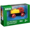 Brio World Locomotive a pile Bi-directionnelle Jaune Accessoire lumineux Circuit de train en bois - Ravensburger - Des 3 ans - 3