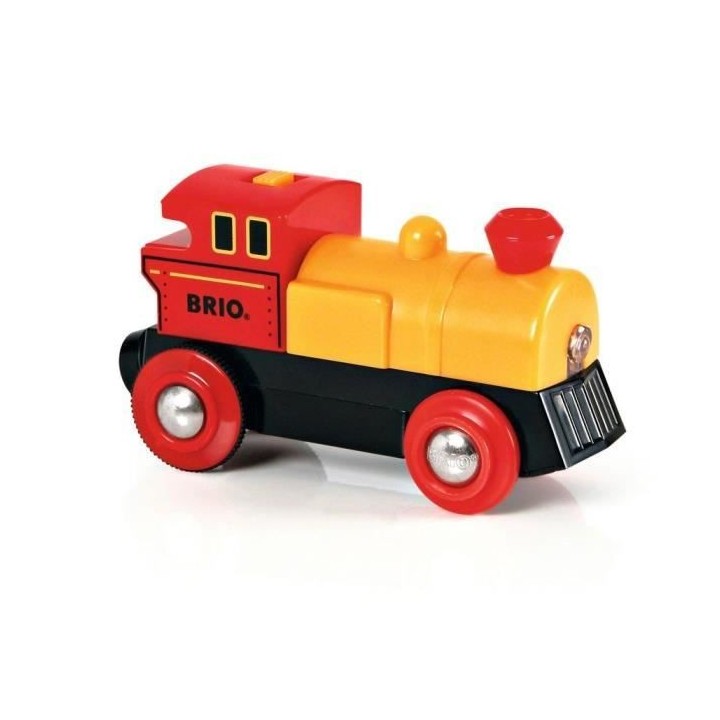 Brio World Locomotive a pile Bi-directionnelle Jaune Accessoire lumine