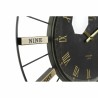 Horloge Murale DKD Home Decor Verre Argenté Noir Doré Fer 70 x 7 x 70 cm (2 Unités)