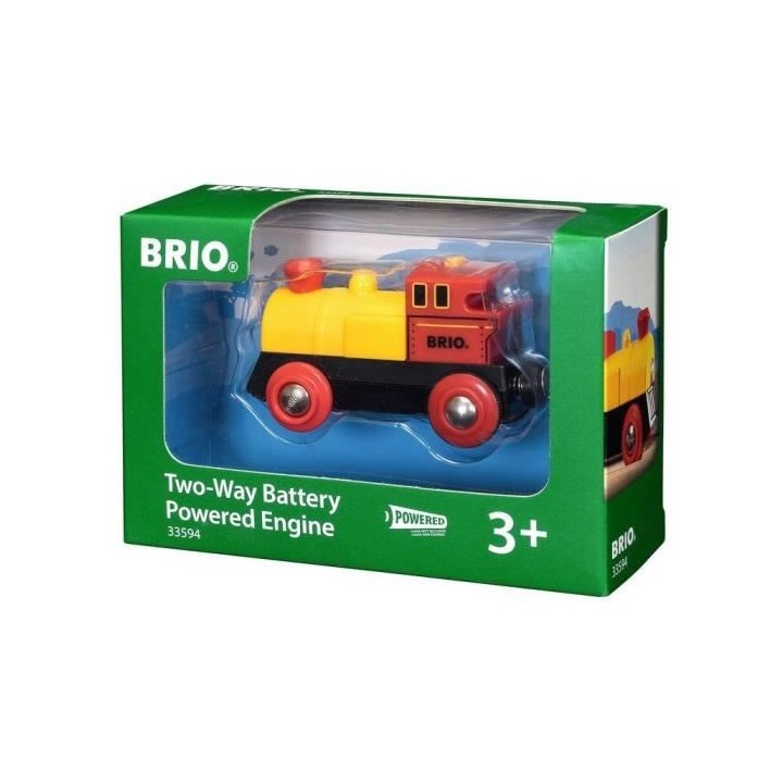 Brio World Locomotive a pile Bi-directionnelle Jaune Accessoire lumine