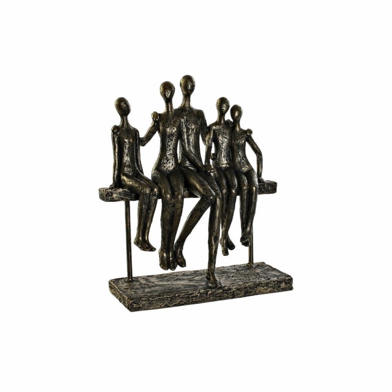 Figurine Décorative DKD Home Decor Marron Doré Famille 20 x 8 x 23,5 cm