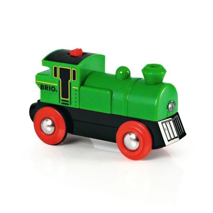 Brio World Locomotive a pile Bi-directionnelle Verte Accessoire lumine