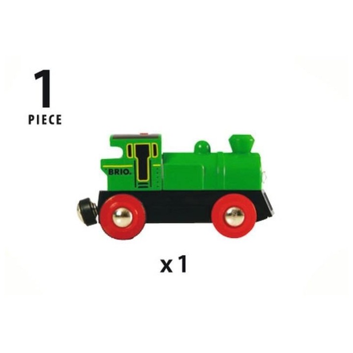 Brio World Locomotive a pile Bi-directionnelle Verte Accessoire lumine