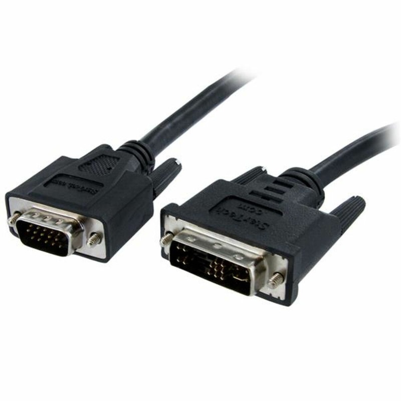 Adaptateur VGA vers DVI Startech DVIVGAMM2M           (2 m) Noir