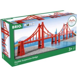 Brio World Double Pont Suspendu - Accessoire pour circuit de train en